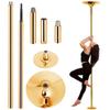 BBHW Removable Stripper Pole Workout Equipment, Heavy Duty Dance Pole Spinning & Static Modes, Gold Dancing Fitness Ballet Pole, Easy Setup (Size : 2.7M-3.2M(8.9FT-10.5FT)) view 1