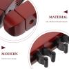 BESPORTBLE 1set Wall-mounted Billiard Cue Racks Solid Wood Pool Stick Holders for Easy Installation and Storage Design for Efficient Cue Organization for Game Rooms view 3
