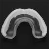 Fangs Boxing Mouth Guard Muay Thai Fighting Taekwondo Sanda Protective Gear Basketball Football Mouth Guard with a Storage Box for Sports Transparent White view 3