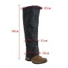 HEARSO Leg Gaiters, Polar Fleece Outdoor Gaiters, Extended Snowshoe Gaiters, Suitable for Men and Women Camping, Mountaineering, Hiking and Snowshoeing (Color : Gray) view 2