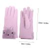 BKEKM Thermal Glove Winter Gloves 1 Pair Ladies Gloves Touch Screen Mittens Gloves for Winter Cold Weather Outdoor Warm Gloves view 2