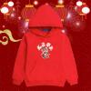 Happy 2022 Chinese New Year of the Dragon Unisex Red Hoodie Sweatshirt for Boys Girls Kids (J, 6-7 Years) view 2