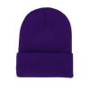 1Pcs Winter Hats for Woman Beanies Knitted Cute Hat Autumn Female Beanie Caps Warmer Bonnet Ladies (Color : Dark Purple, Size : Free Size(55-60cm)) view 1