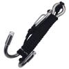 Gavigain Scuba Diving Lanyard, Stainless Steel Scuba Diving Lanyard Reef Drift Hook for Cave Dive Heavy Duty Stainless Steel Spring Coiled Lanyard for Underwater Photography (Black) view 1