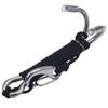 Gavigain Scuba Diving Lanyard, Stainless Steel Scuba Diving Lanyard Reef Drift Hook for Cave Dive Heavy Duty Stainless Steel Spring Coiled Lanyard for Underwater Photography (Black) view 2