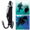 Gavigain Scuba Diving Lanyard, Stainless Steel Scuba Diving Lanyard Reef Drift Hook for Cave Dive Heavy Duty Stainless Steel Spring Coiled Lanyard for Underwater Photography (Black) view 3
