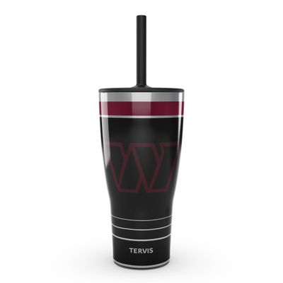Tervis Traveler NFL Washington Commanders - Night Game Triple Walled Insulated Tumbler Travel Cup Keeps Drinks Cold & Hot, 30oz with Straw Lid, Stainless Steel
