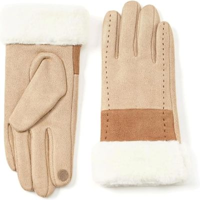 BKEKM Mittens Gloves Suede Thickened Winter Gloves for Winter Cold Gloves Comfortable Ski Gloves 1 Pair Knit Gloves Thermal Glove