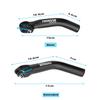 Thinvik Bike Bar Ends, Aluminium Alloy MTB Bicycle Bar Ends, One-piece Forging Bike Handlebar Ends for Mountain Bike, Matte Black - extended view 2