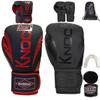 Knockout Elite Boxing Gloves 2 Pair Set, Complete Kit with Hand Wraps, Bag Pack, and Mouth Guard - Size 8oz-16oz-All Color Available view 1