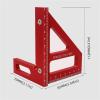 Woodworking Square Protractor Aluminum Alloy Miter Triangle Ruler High Precision Layout Measuring Tool for Engineer Carpenter (Color : Blue) view 3