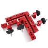 DEMCAY 90 Degrees L-Shaped Auxiliary Fixture Splicing Board Positioning Panel Fixed Clip Carpenter's Square Ruler Woodworking Tool (Color : 160MM) view 1