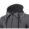 ZYXTIM Sportswear Men Long Sleeve Full Zip Hoodies Fleece Lined Warm Winter Workout Jackets Outdoor Running Training Sport Sweatshirts(Dark Gray,Large) view 4