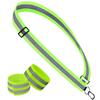 FLSXCHAMJD Reflective Sash, Reflective Safety Gear, Adjustable Reflective Sash for Nighttime Activities - Perfect for Running, Walking, Cycling | High-Visibility Gear for All Ages view 2