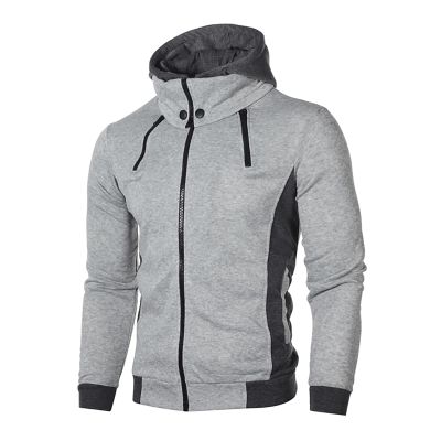 ZYXTIM Hoodies for Men Heavyweight Fleece Sweatshirt - Full Zip Up Thick Sherpa Lined(Grey,Small)