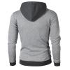 ZYXTIM Hoodies for Men Heavyweight Fleece Sweatshirt - Full Zip Up Thick Sherpa Lined(Grey,Small) view 3
