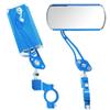 2 Pack Bike Rear View Mirror Adjustable Rotate Mirror Wide Angle Rear View Aluminum Alloy Safety Rearview Mirror (Color : Blue) view 1