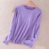 Plus Size Tops for Women Trendy Casual Long Sleeve Crew Neck Pullover Tops Fitted Soft Lightweight Shirts Blouse Tunics view 2