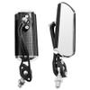 2 Pack Bike Rear View Mirror Adjustable Rotate Mirror Wide Angle Rear View Aluminum Alloy Safety Rearview Mirror (Color : Black) view 3