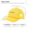 ADTEMP Fuck Your Mask Mandate Hat Mesh Cap Adult Baseball Cap Convenient Hat Sandwich Hat Yellow view 4