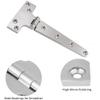 2 PCS Marine Grade T Hinges, 8'' x 4" 316 Stainless Steel Heavy Duty Boat Hatch Hinge Door Flush Dock Hinges, Casting Cabinet Hardware Door Hinge with Screws for Boat Yacht (8 Inch) view 4