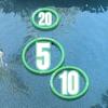Floating Golf Green for Pool, Putting Turf Mat, Real Floating Golf Balls with Three Different Sized No Drifting Chipping Targets Game Set for Golfers view 2