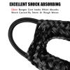 2FT Bungee Dock Line Boat Accessories 2pcs Fender Lines with 316 Stainless Clip for Boat Bumper/Boat Fender for Mooring for Jet Ski, Seadoo, Yamaha (Black, 2Feet) view 2