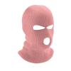 CT COTIM COYIN 3-Hole Warm Full Face Mask Cover Ski Mask Winter Balaclava Cap Knitted for Outdoor Sports, Pink view 1