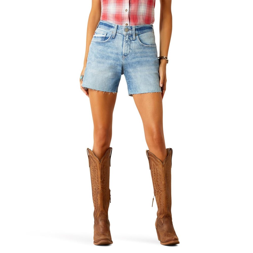 ARIAT Women's Mid Rise Nia 5" Short, Idaho, 24