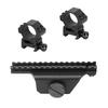 M1SURPLUS M1A Scope Mount Rail - Low Profile Design - Made from Durable Aluminum Material with Ring Mounts and Tan Color Cartridge Carrier Sleeve view 2