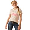ARIAT Girls's Cowboy T-Shirt, Pink Heather, XX-Large view 3