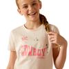 ARIAT Girls's Cowboy T-Shirt, Pink Heather, XX-Large view 4