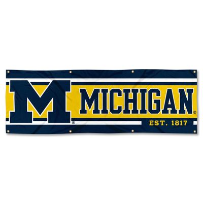 Michigan Team University Wolverines Large 2x6 Foot Banner