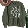 HQR Express Dog Mom Unisex Sweatshirt, Dog Mama Military Green Crewneck, Personalized Doggy Lover Gift (S, Military Green) view 1