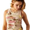 ARIAT Women's Hawaiian Tank, Oatmeal Heather, XX-Large view 3