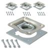 Cavo 4 PCS Recessed D-Ring Tie Down Anchors with Screws, Heavy Duty Zinc Plated Steel D-Ring Kit for Truck Pickup Trailer Cargo, Includes Mounting Plate, Carriage Bolts, Hex Nuts view 1