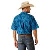 ARIAT Men's Wrinkle Free Kylo Classic Fit Shirt, Blue, Medium view 4