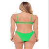 Sports Illustrated Women's Double Ring Bralette Bikini Top, Gecko, Large view 2