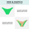 Sports Illustrated Women's Double Ring Bralette Bikini Top, Gecko, Large view 4
