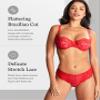 Panache Women's Allure Lace Cheeky BIkini |IVORY,16| Womens Lace Panties, Cotton Gusset, Sexy Underwear for Women, Flirty Brief view 3