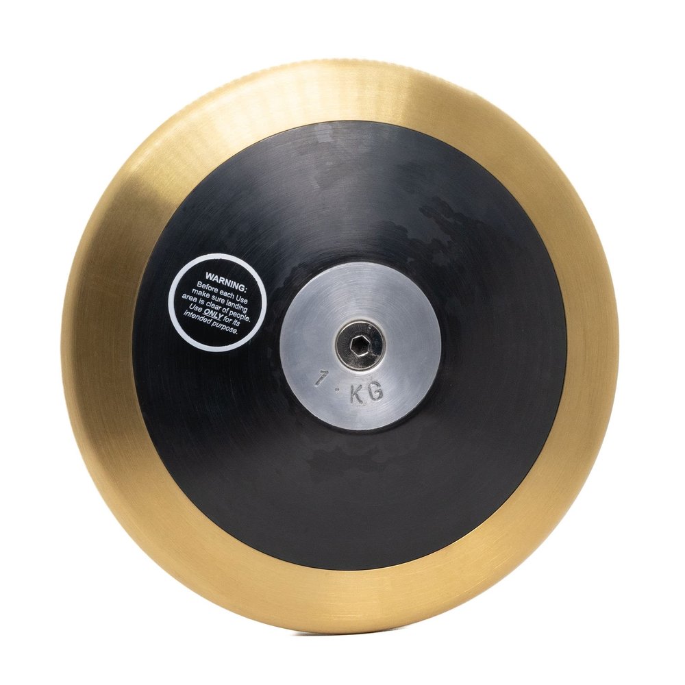 Discus. 1k Discus. Girls High School Discus. 1 kg Discus. Women Discus. Discus 1kg. Girl Discus. High School Discus. 85% Brass Rim Weight. Rated to 170 feet. Affordable Excellence.