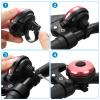 Accmor Classic Bike Bell, Aluminum Bicycle Bell, Loud Crisp Clear Sound Bicycle Bike Bell for Adults Kids view 4