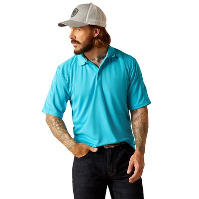 ARIAT Men's AC Polo, Prawn, Small