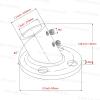 2 PCS 22mm/25mmStainless Steel 316 Boat Handrail Round Pipe Base 30/45/60/90 Marine Hardware Brackets Railing Fitting(45 Degree 25mm) view 2
