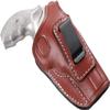 Pusat Holster Premium Leather IWB and OWB Belt Holster 3 inch 357 MAG for Revolver J Frame Smith Wesson Model 60 (Brown Right) view 2