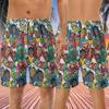 Lucha Libre Men's Swim Trunks - Wrestler's Mask Quick-Dry Hawaiian Swim Shorts for Men Series 08 Size 4XL view 3