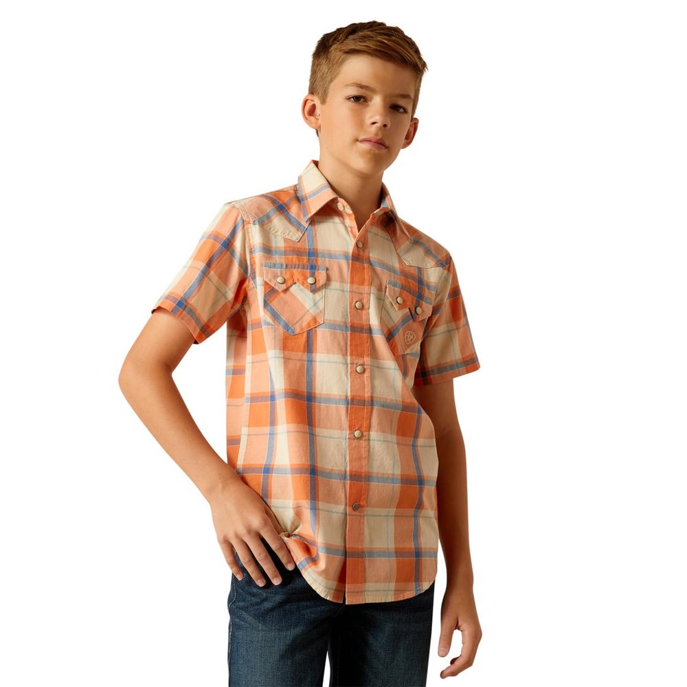 ARIAT Boys's Handro Retro Fit Shirt, Handro, X-Small