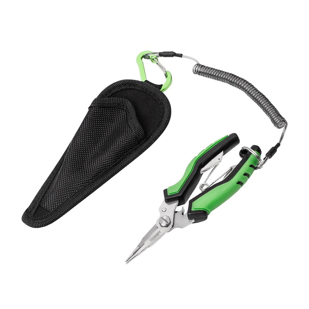 Fishing Pliers Fishing Tongs Fishing Pliers Aluminum Alloy Multifunctional Split Ring Cutting Line Pliers Scissors Remover Hook Lip Tool for Fishing Pliers Open Freely