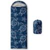 Axolotl Sea Turtle Camping Sleeping Bags,Blue Starfish 3 Season Waterproof Sleeping Bag For Adults Kids Boys Teens,Sea Animal Lightweight Cold Weather Sleeping Bags For Hiking Outerdoors Camping,Black view 1