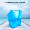 Gavigain Water Storage Bag Camping Folding Bag, 3L Portable Foldable Water Storage Bag for Camping Hiking Travel Blue view 2